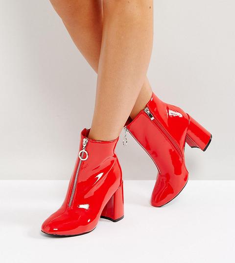 red vinyl boots