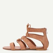 Sandalias Cut Out Peep Toe