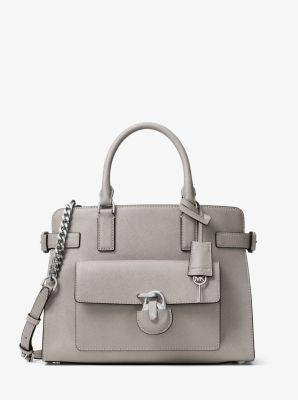 Bolso Satchel Emma De Piel Saffiano