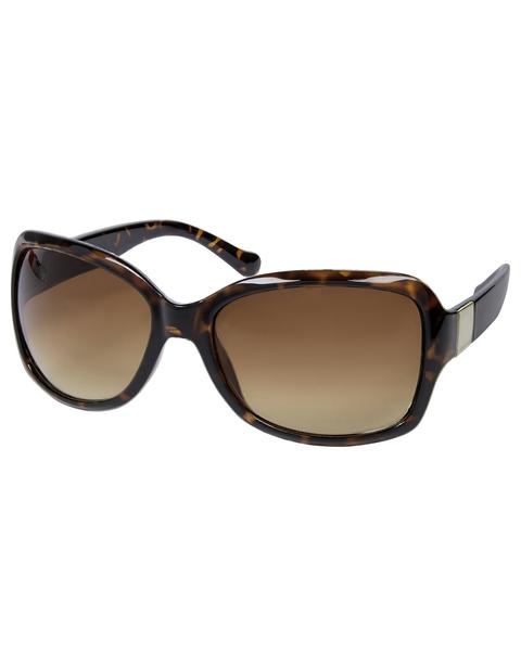 Sammy Metal Tag Wrap Sunglasses