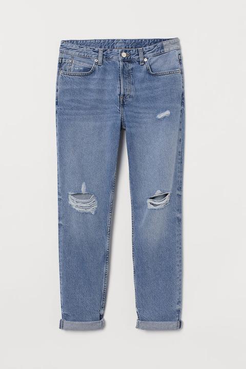 H & M - Boyfriend Low Jeans - Blu