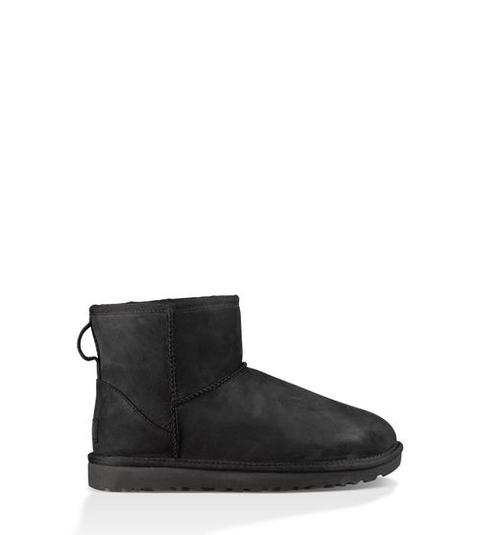 Ugg Classic Mini Leather Boot Damen Black 36