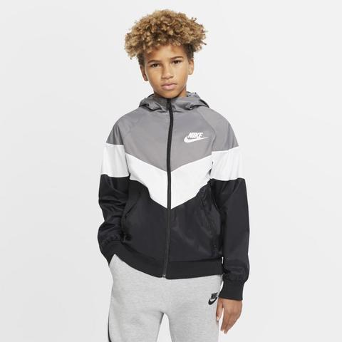 Veste Nike Sportswear Windrunner Pour Enfant Plus Âgé - Gris from Nike ...