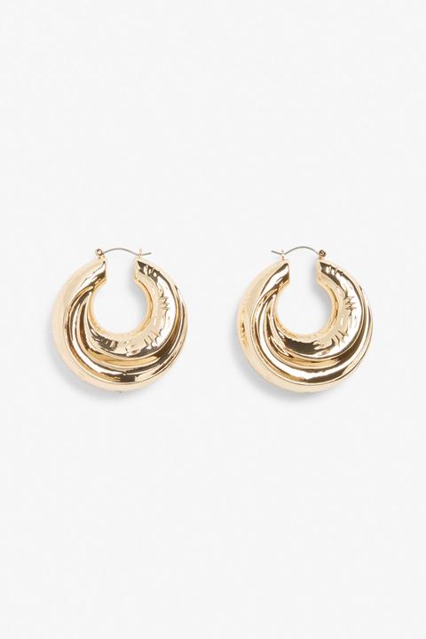 Chunky Gold Earrings - Gold