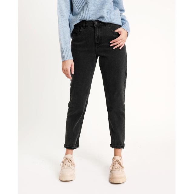 jean mom taille haute femme