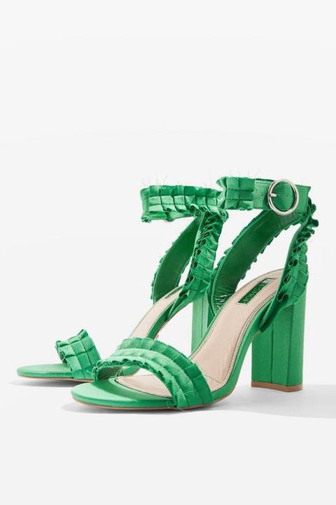 Womens Ruby Two Part Sandals - Green, Green