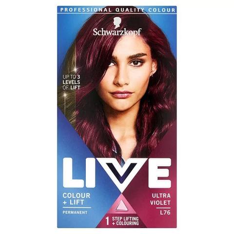 Live Colour Lift Permanent Hair Dye L76 Ultra Violet From Superdrug