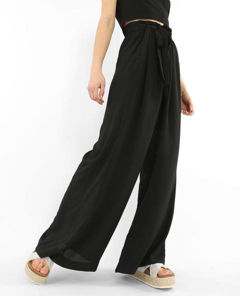 Pantalone Ampio Effetto Crêpe