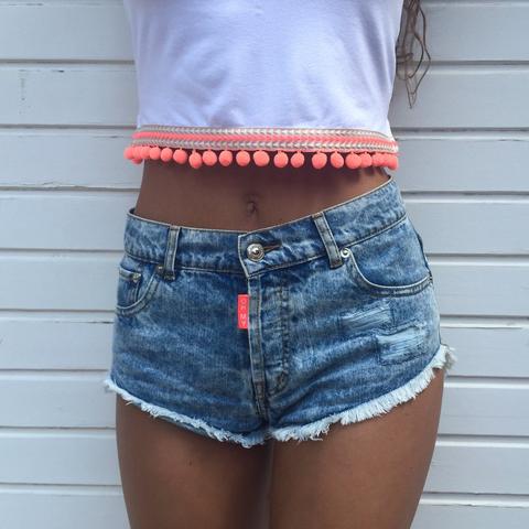 Coral Croptop