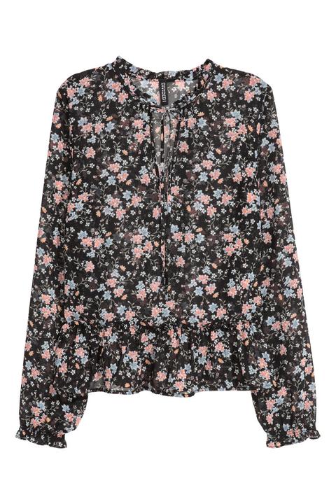 H & M - Camicetta In Chiffon - Rosa