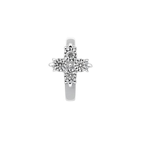 Piercing Aro Diamantes 0,033 Ct Oro Blanco 9 Kt