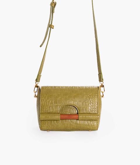 Bolso Bandolera Coco Madera Pistach