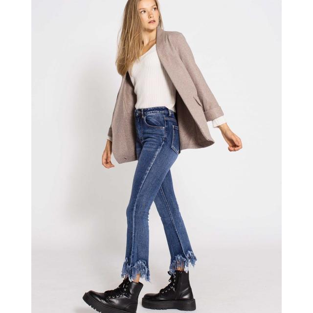 Pantalón vaquero con flecos Mango de segunda mano – it.closet