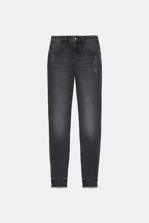 Jeans Z1975 Skinny Con Orlo Sfilacciato