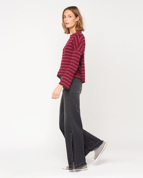 Pantalón Aberturas Plastón Gris Antracita