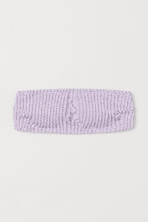 Haut De Maillot Bandeau Paddé - Violet