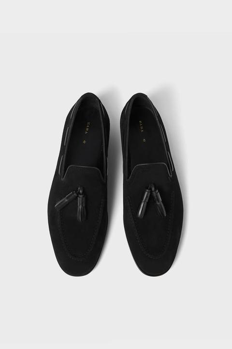 Black Leather Loafers