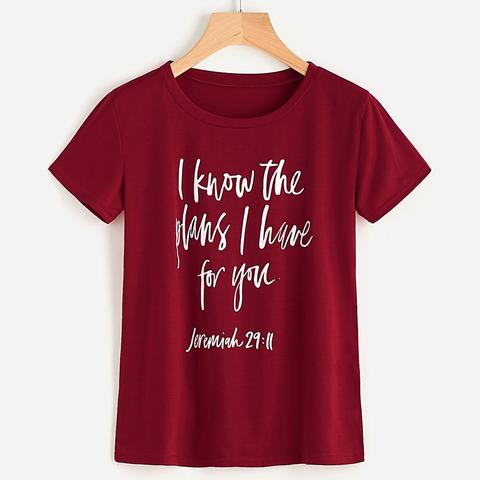 T-shirt Con Stampa Di Slogan