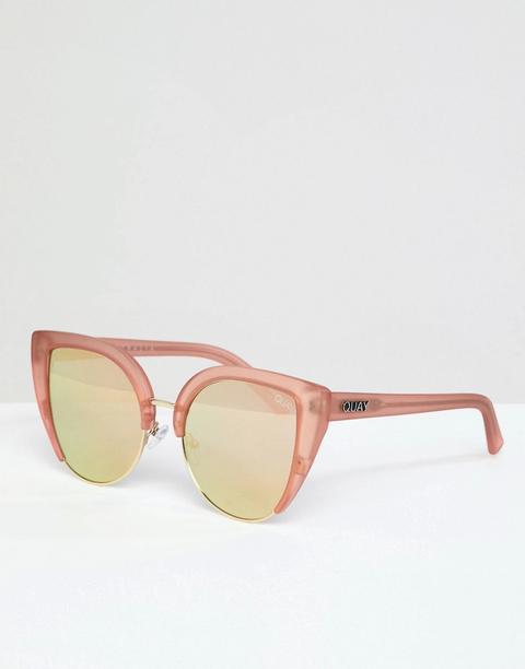 Gafas De Sol Ojos De Gato En Dorado Rosa Oh My Dayz De Quay Australia