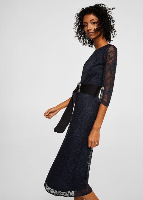Vestido Midi Encaje
