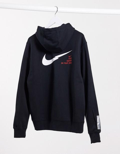 nike swoosh on tour pack hoodie in white
