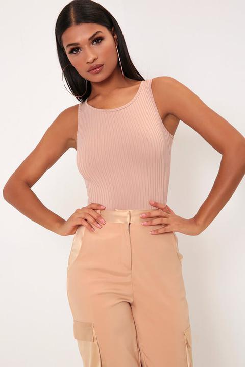 Nude Round Neck Bodysuit