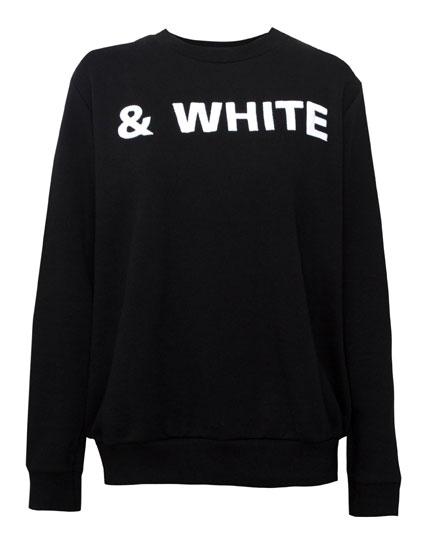 Sudadera Texto & White