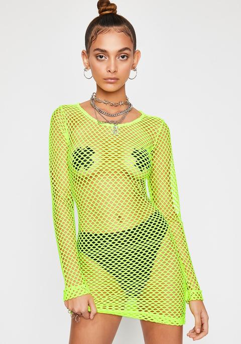 Toxic Trance Fishnet Dress