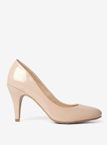 Womens Nude 'claudia' Court Shoes- White, White