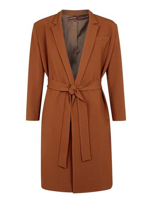 Topman Design Burnt Orange Duster Coat