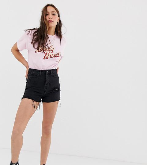 New Look Tall - Mom Shorts Neri - Nero