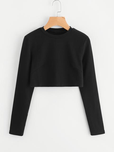 Long Sleeve Crop Tee