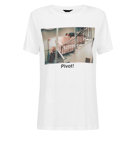 White Pivot Slogan Friends T-shirt New Look