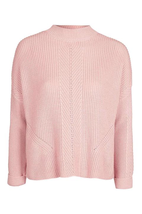 Petite Travelling Rib Boxy Jumper