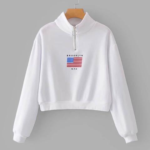 Sudadera Corta Con Cremallera