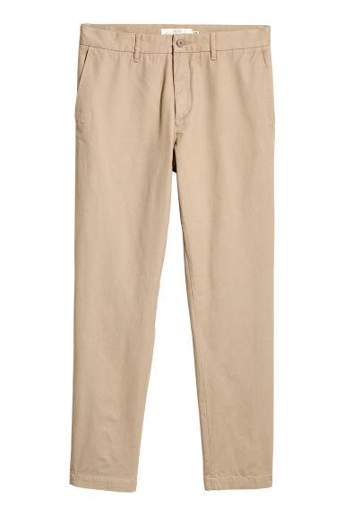 H & M - Chinos In Cotone Slim Fit - Beige