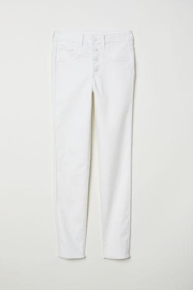 H & M - Skinny High Ankle Jeans - Bianco