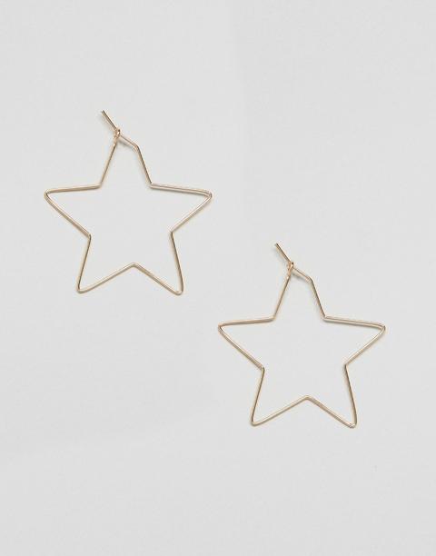 Pendientes Con Estrella Abierta De Asos