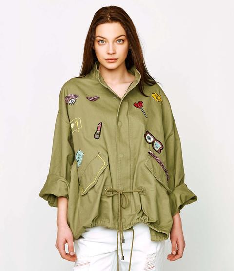 Parka Leggero Con Patch