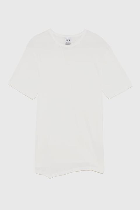 Kombinierte Shirt In Fliessendem Schnitt