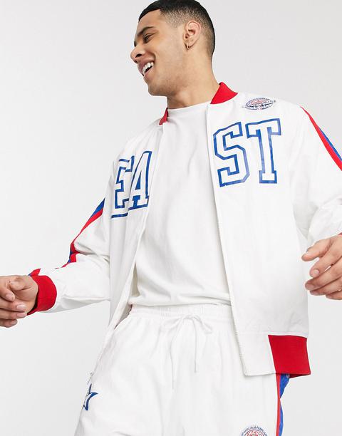 Mitchell & Ness Nba 1988 All-star East Hook Shot Track Top In White