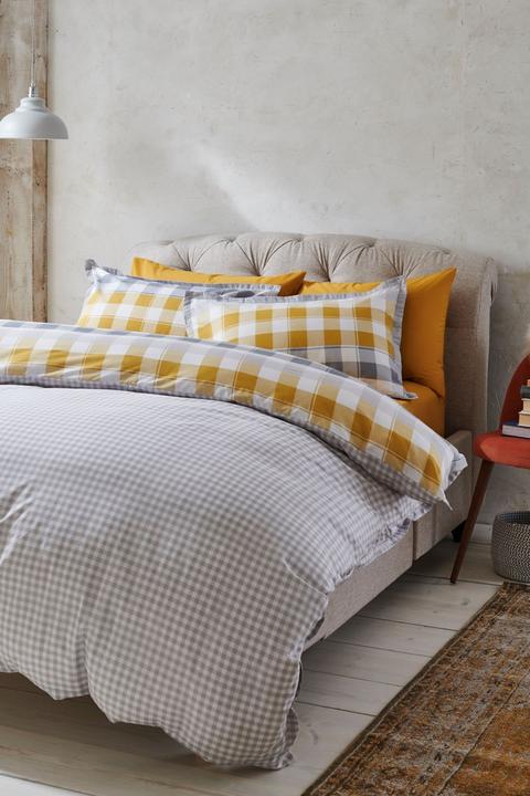 Next Gingham Check Duvet Cover And Pillowcase Set From Next On