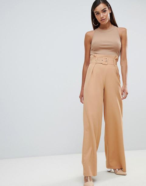 Missguided Belted Paperbag Trouser