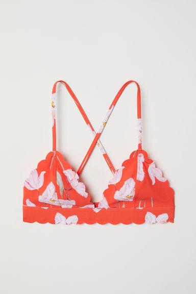 H & M - Top Bikini A Triangolo - Rosso