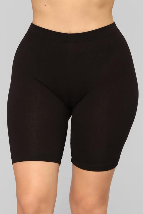 Natalee Biker Shorts - Black from Fashion Nova on 21 Buttons