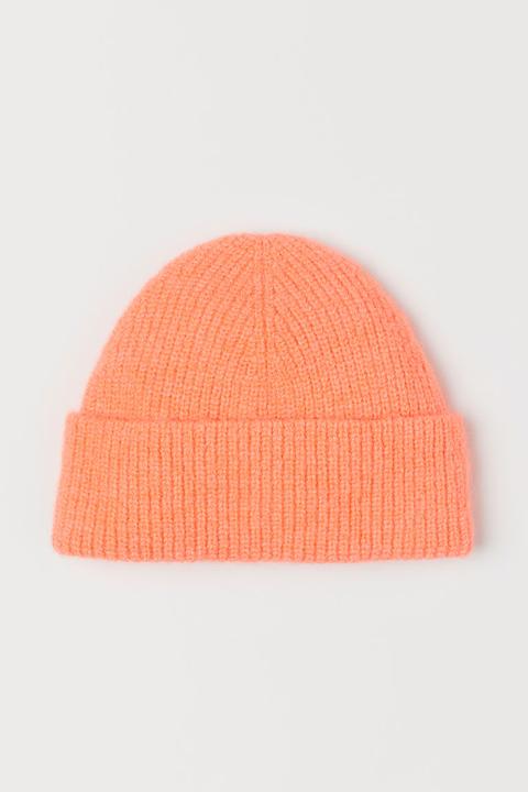 Ribbed Hat - Orange