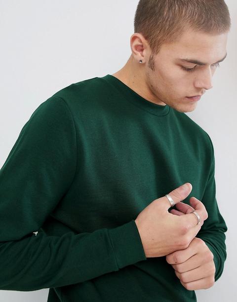 Asos Design - Felpa Verde - Verde