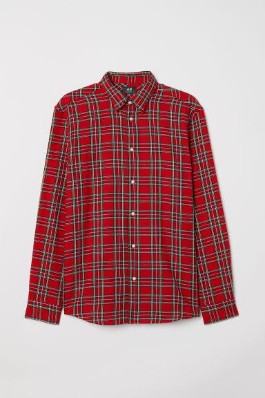 H & M - Camisa De Cuadros Regular Fit - Rojo