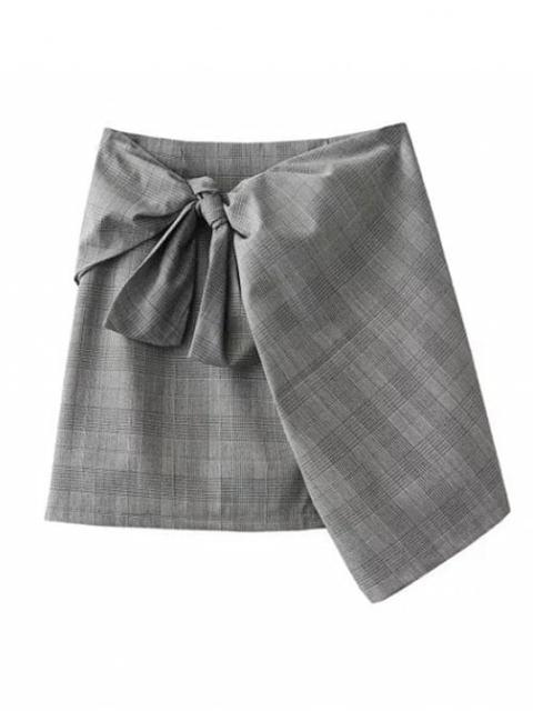 Plaid Mini Falda Del Abrigo