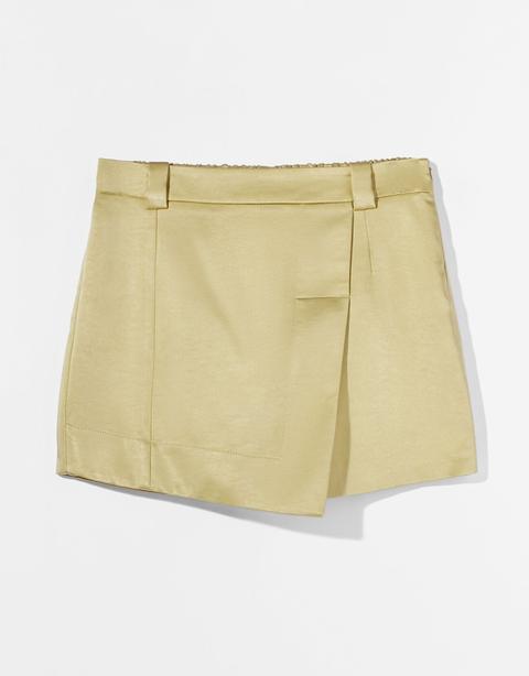 Skort Mini Satinado Pareo